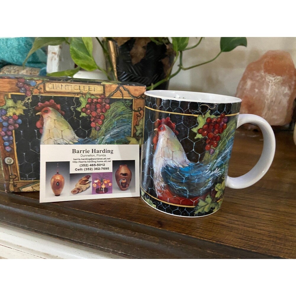 Lang & Wise "Market Rooster" Coffee Mug 2004 by Susan Winget